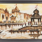 Golden Varanasi Ghat Landscape, framed