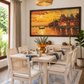 Golden Varanasi River Sunset shown in a room setting