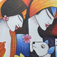 Indian Love Story Artwork, framed