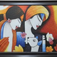 Indian Love Story Artwork, brushwork detail