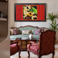 Indian Mythological Art shown in a room setting