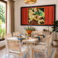Indian Mythological Art shown in a room setting