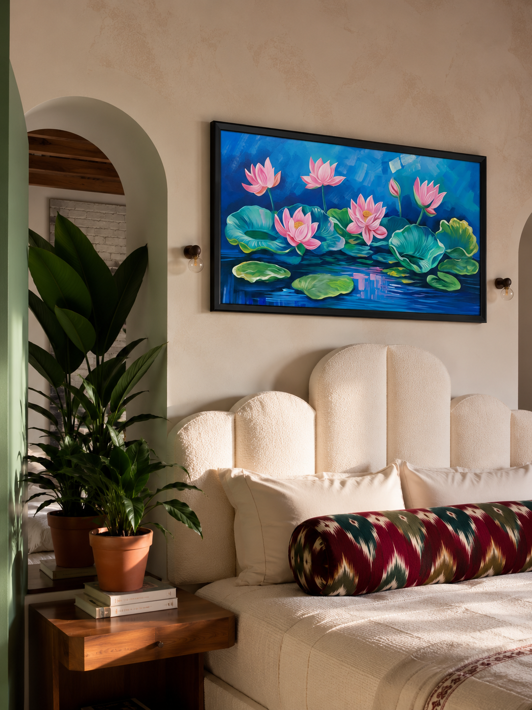Lotus Pond Serenity shown in a room setting