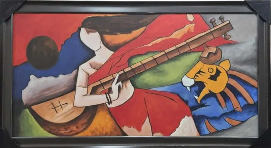 Modern Art XI, framed