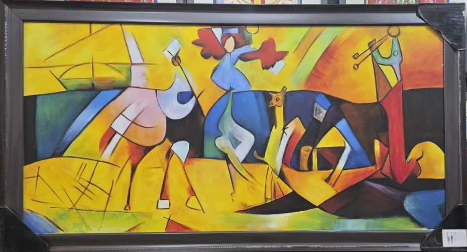 Modern Art XII, framed