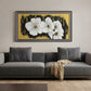 Floral Gold & Black Canvas