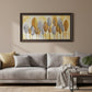 Golden Leaf Abstract Canvas