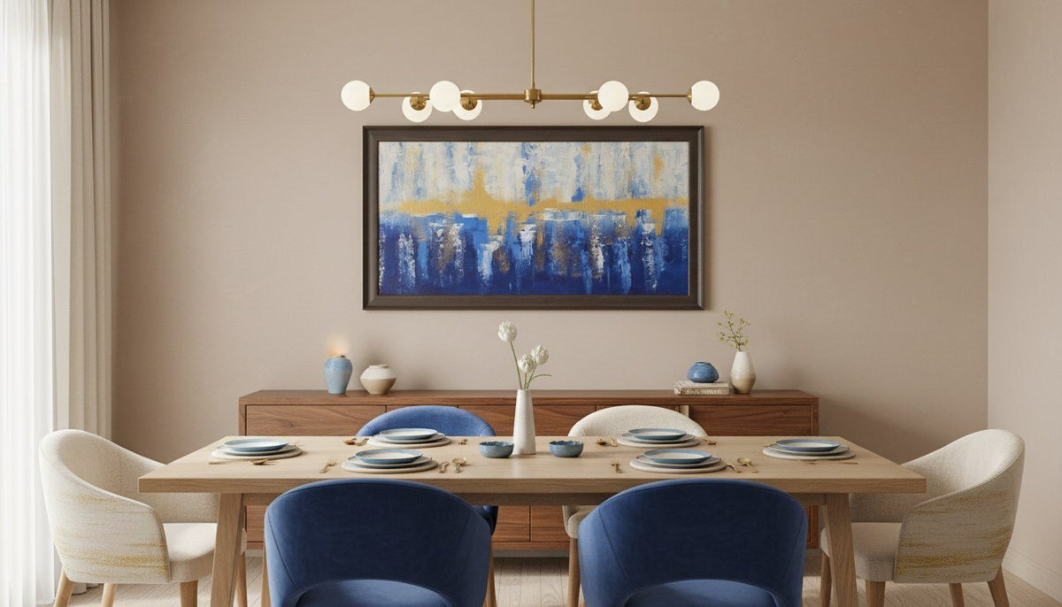 Abstract Coastal Horizon Painting