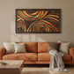 Swirling Warmth Abstract Canvas