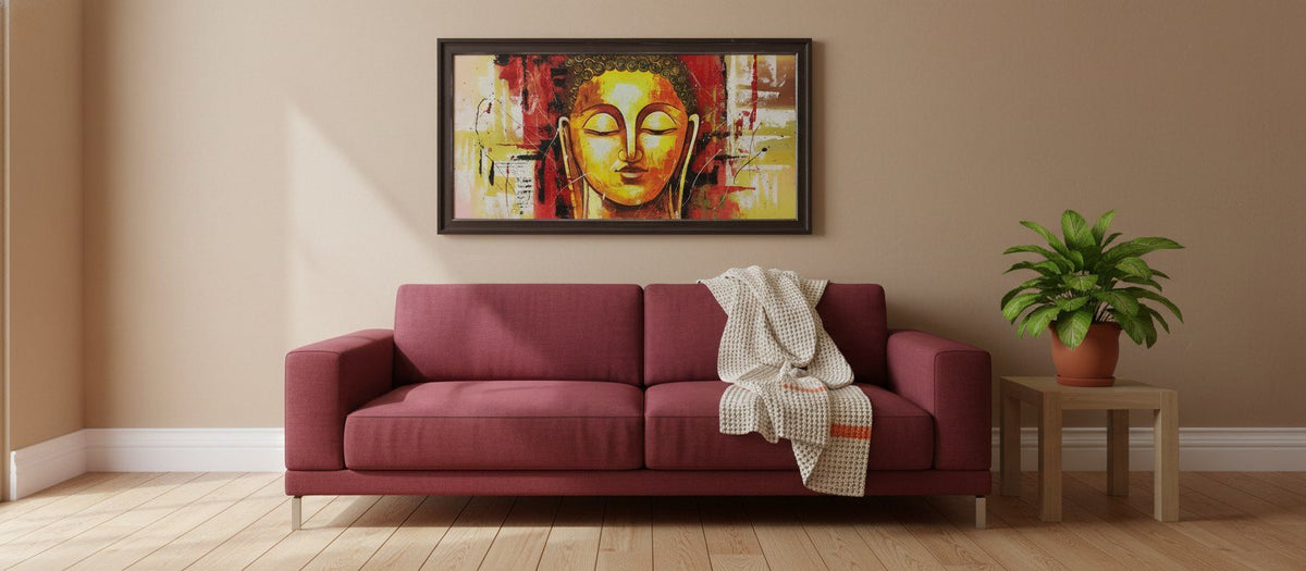 Serene Buddha Abstract Art