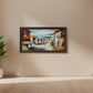 Mediterranean Village Scene Canvas