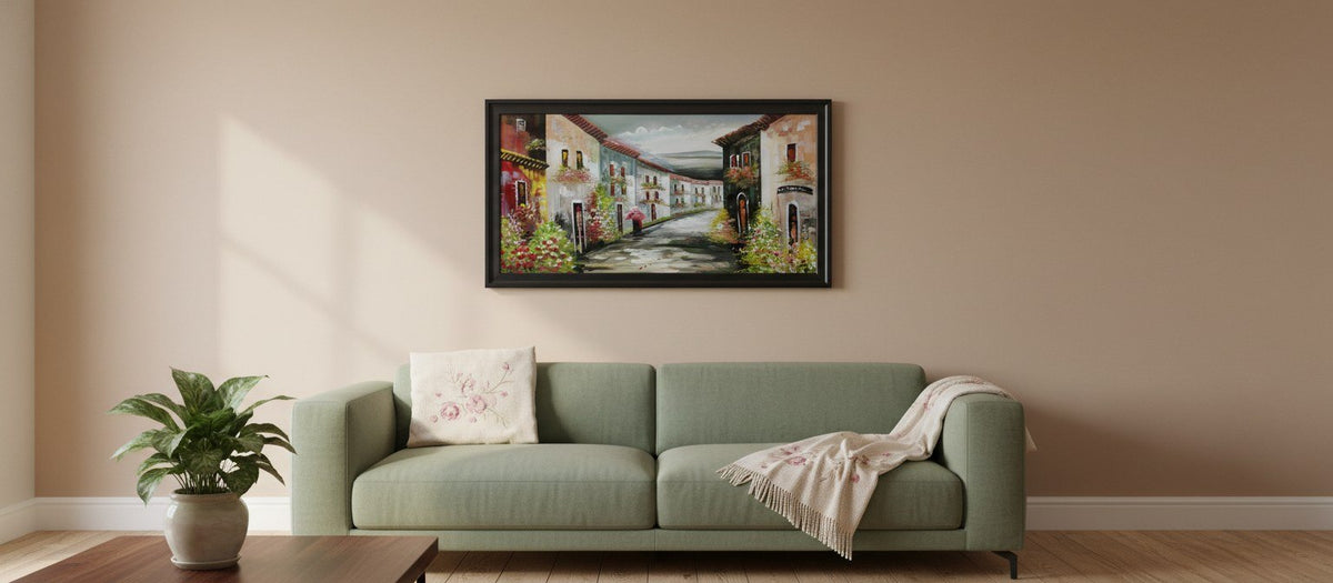 Village Street Painting