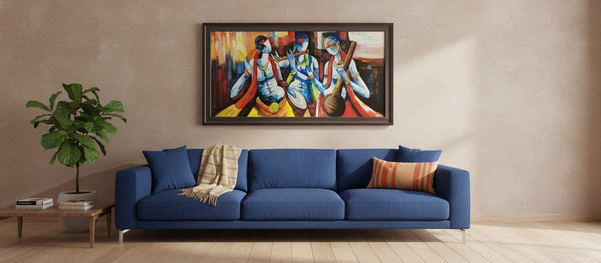 Abstract Musicians Canvas Art