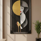 Golden Lady Silhouette Art