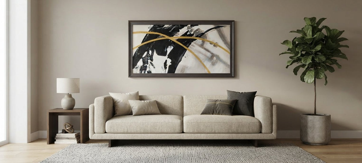 Golden Arch Abstract Canvas