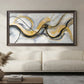 Golden Flow Abstract Canvas