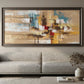 Golden Earth Abstract Composition