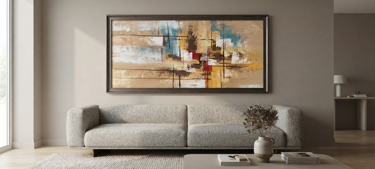 Golden Earth Abstract Composition