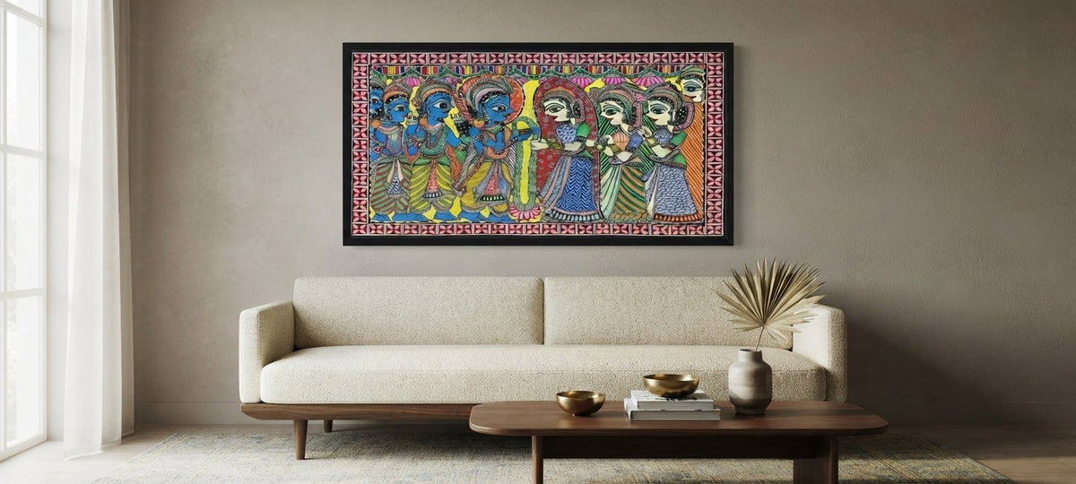Traditional Indian Madhubani Art
