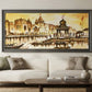 Golden Varanasi Ghat Landscape
