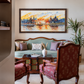 Serene Ganges River Landscape shown in a room setting