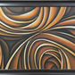 Swirling Warmth Abstract Canvas, framed