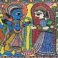Traditional Indian Madhubani Art, brushwork detail